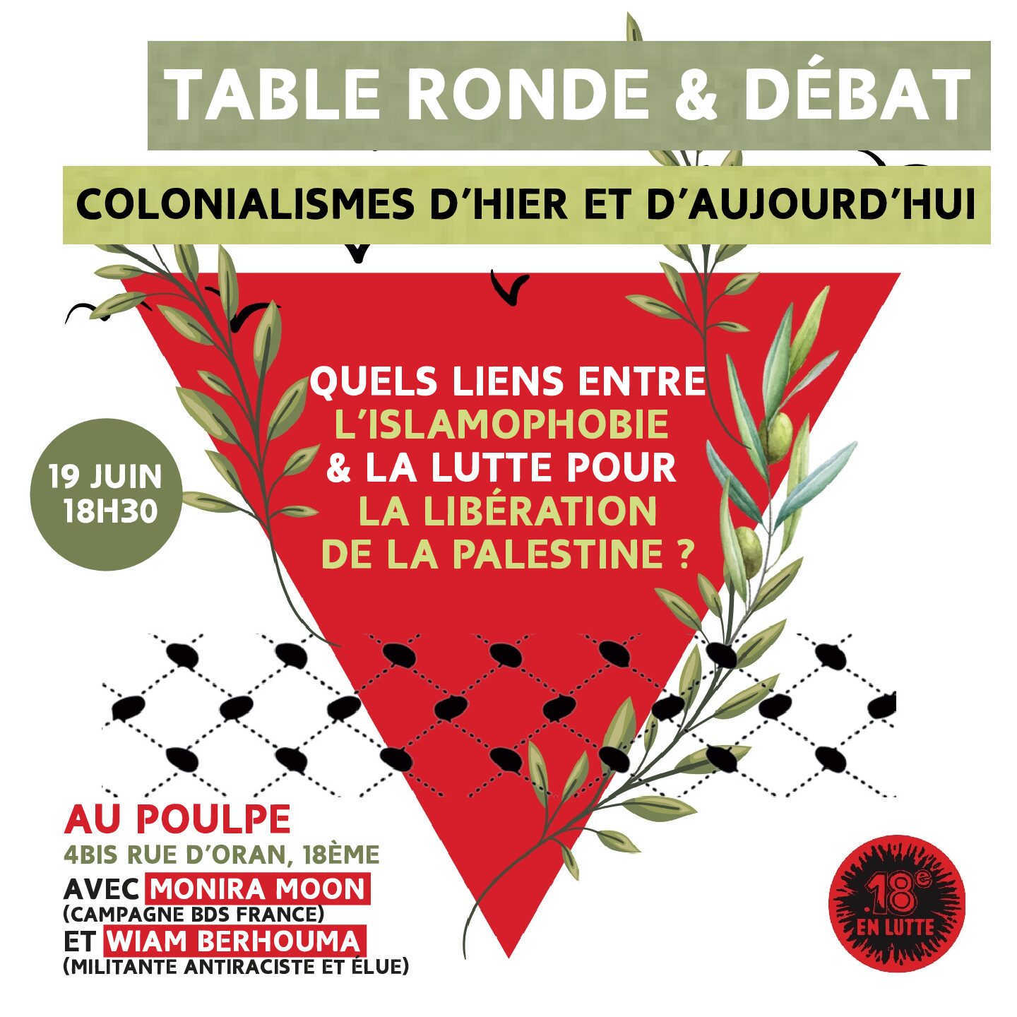 Table ronde & débat : colonialismes d’hier et d’aujourd’hui