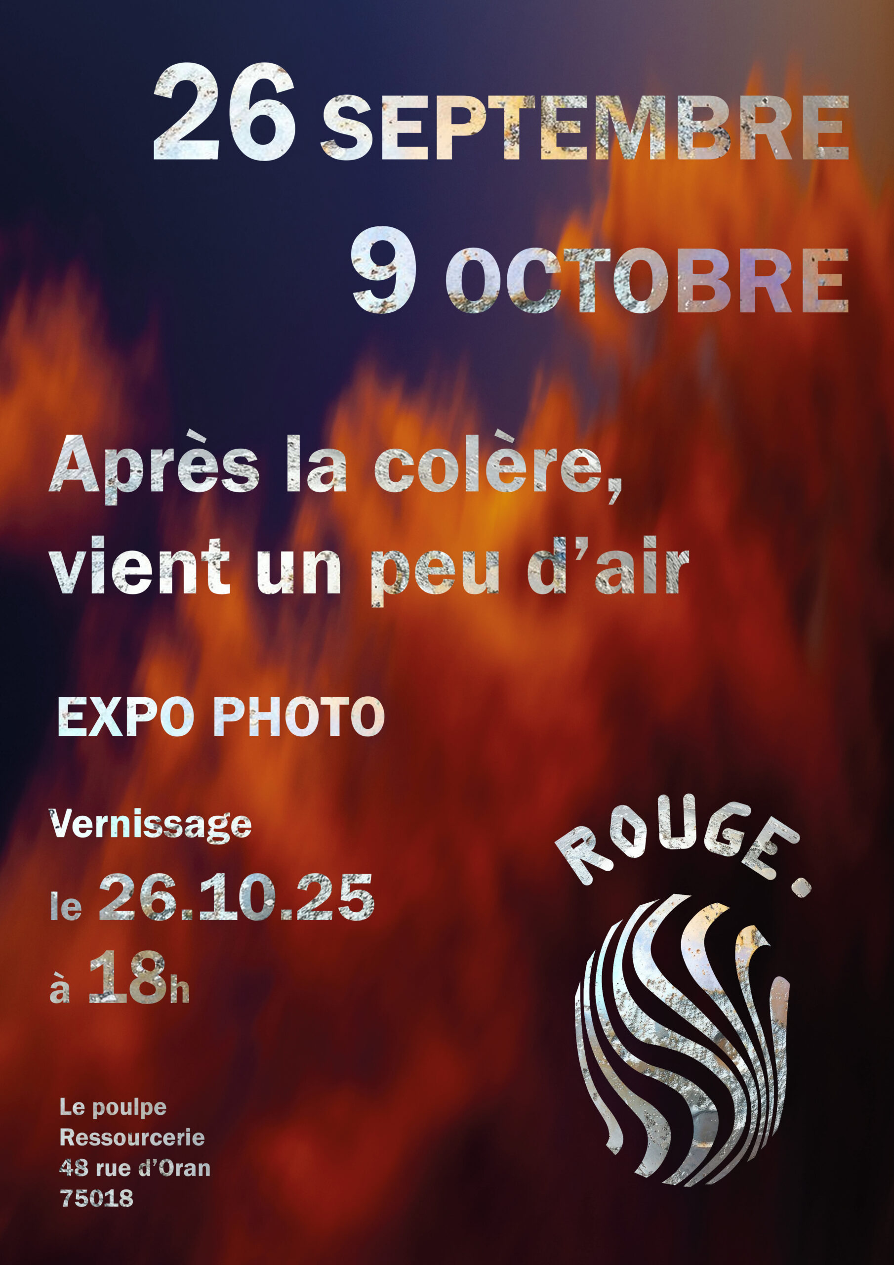 Vernissage « Après la colère, vient un peu d’air »